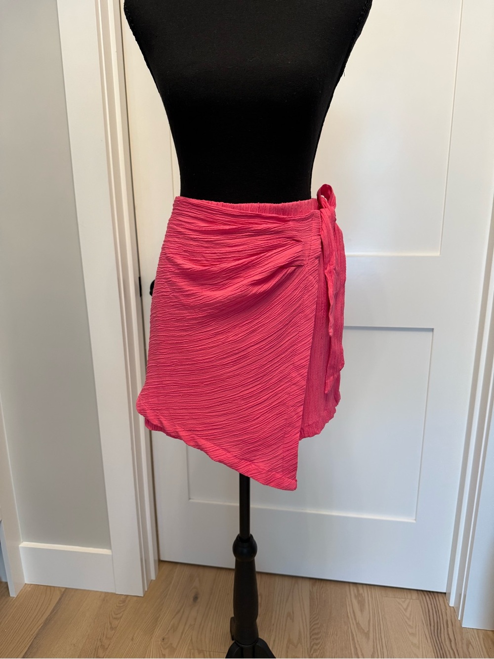 Women's Pink Wrap Skirt